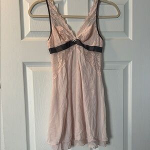 Lace Trim Blush Chemise